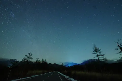 北斗七星・北極星・カシオペア座の星空