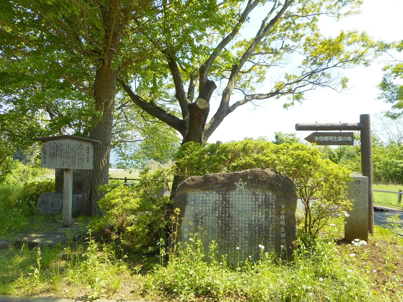 安倍晴明生誕地　生誕地の碑