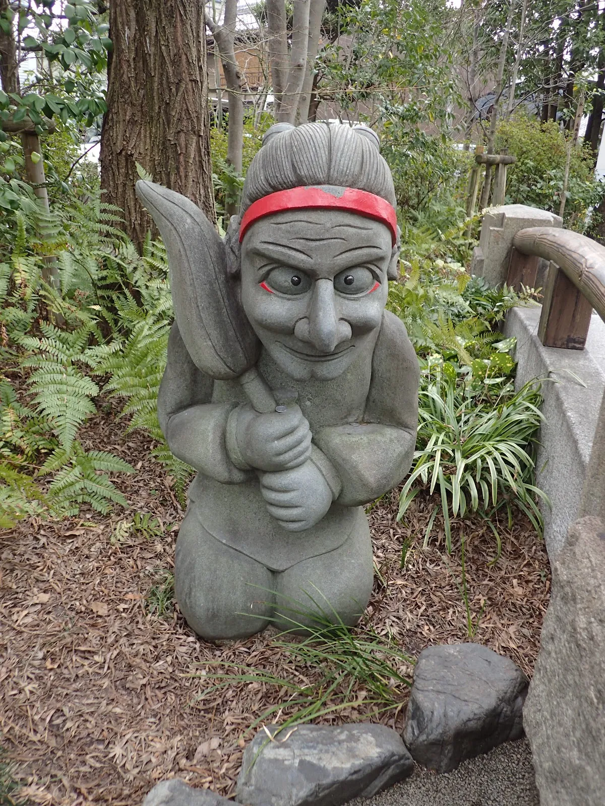 一条戻橋　旧一條戻橋・式神石像